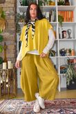Bateau Needlecord 7/8 Barrel Culotte Pant Mucky Olive
